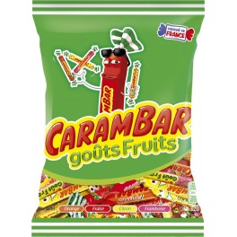 Carambar Bonbons fruits 320g (lot de 9)