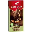 Côte d'Or Chocolat Noir Amande 180g (lot de 4)