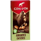 Côte d'Or Chocolat Noir Amande 180g (lot de 4)