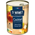 St Mamet Fruits au sirop Cocktail Pêche Poire Ananas Raisin 250g