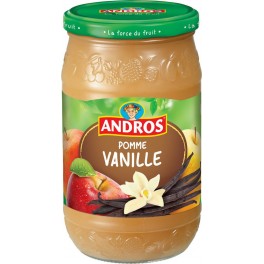 Andros Compote Pomme Vanille 750g (lot de 3)