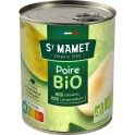 St Mamet Fruits au sirop Poire Bio 455g