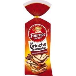 La Fournée Dorée La Brioche Tranchée Marbrée Chocolat 400g