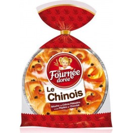 La Fournée Dorée Le Chinois Brioche à la Crème Pâtissière et aux Pépites de Chocolat 500g