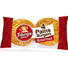 La Fournée Dorée 4 Pains Burger Gourmet 300g