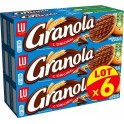 LU GRANOLA CHOCOLAT AU LAIT 6X200g (lot de 6)