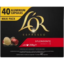 L'OR ESPRESSO Café capsules Compatibles Nespresso splendente n°7 x40 dosettes