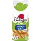 La Boulangère Bio 8 Pains au Lait 280g (lot de 3)