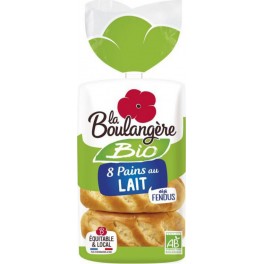 La Boulangère Bio 8 Pains au Lait 280g (lot de 3)