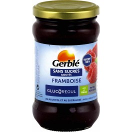 Gerblé Confiture 50% Framboise Sans sucres ajoutés 320g