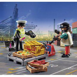 Playmobil 70775 OUVRIERS ET DOUANIERE