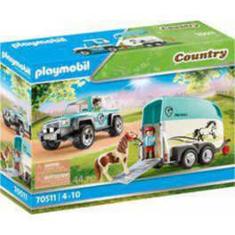 Playmobil 70511 VOITURE ET VAN PONEY