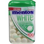 Mentos Gum White Always Chloro Chewing-Gum 100 Dragées Sans Sucres 106 G
