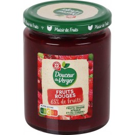 Confiture Douceur du Verger Intense fruit rouge 330g