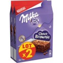 MILKA BROWNIE CHOCOLAT x2 180g (lot de 2)