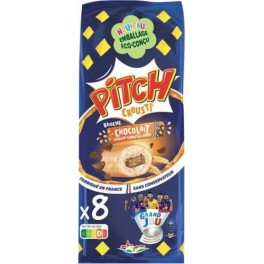 Brioches Pitch barre Chocolat barre croustillante Crousti x8 300g