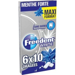 Freedent Chewing-gum White Menthe forte 14g 6x10