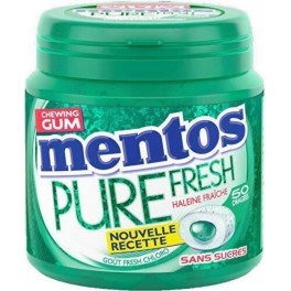 Mentos Bottle pure fresh chlorophylle sans sucres x50 100g