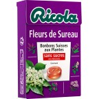 RICOLA Ricola Fleurs de Sureau bonbon sans sucre 50g (lot de 6)