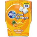 FREEDENT Refreshers chewing-gum sans sucres Tropical 67g (lot de 6)