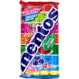 Mentos Rainbow 37,5g x4 (lot de 10 soit 40 rouleaux)