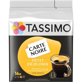 TASSIMO Carte Noire Petit Déjeuner X16 133g