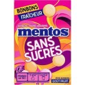 MENTOS Fruits sans sucres Bonbons Fraîcheur 49,5g