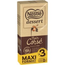 Nestlé Dessert Tablette Noir Corsé MAXI FORMAT 3x200g