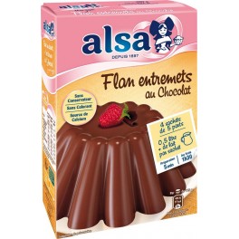 ALSA Préparation Flan Entremets au Chocolat 232g (lot de 3)