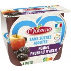 Materne Compotes Pomme pruneaux 4x100g