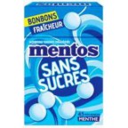 Mentos Bonbons tendres dragéifiés sans sucres goût menthe 49.5g