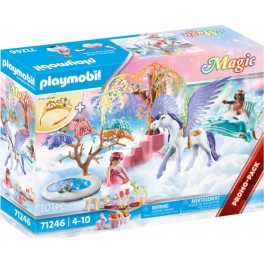 PLAYMOBIL CALECHE ET CHEVAL AILE 71246