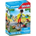 PLAYMOBIL CITY LIFE SECOURISTE AVEC BLESSE 71245
