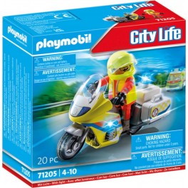 PLAYMOBIL CITY LIFE URGENTISTE AVEC MOTO 71205