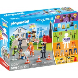 PLAYMOBIL MY FIGURES SECOURISTES 70980