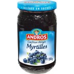 Andros Confiture aux myrtilles Allégée 350g