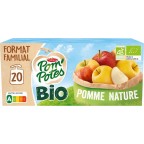 Pom'Potes Dessert fruitier Bio Pomme nature 20x90g