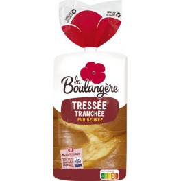 La Boulangère Gâche Tressée ranchée Pur Beurre 650g