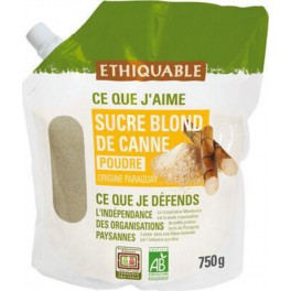 Ethiquable Sucre blond de canne poudre Bio Doypack 750g