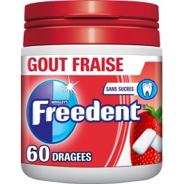 FREEDENT FRAISE x60 dragées 84g