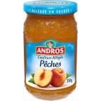 ANDROS Confiture Allégée Pêches 350g