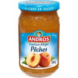 ANDROS Confiture Allégée Pêches 350g