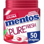 Mentos Chewing-gum PURE FRESH Cerise sans sucres x50 100g