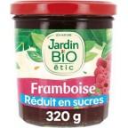 Jardin Bio Confiture allégée Jardin Bio' 50% Framboises 320g