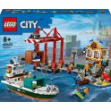 LEGO 60422 City Le port et le navire marchand