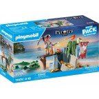 PLAYMOBIL 71473 Jeu Pirate avec alligator