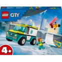 LEGO 60403 City L’Ambulance de Secours et le Snowboardeur