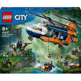 LEGO 60437 City L’hélicoptère de l’explorateur de la jungle au camp de base