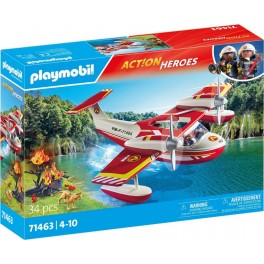 PLAYMOBIL Jeux d'imitation Hydravion avec pompier