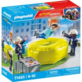 PLAYMOBIL Jeux d'imitation Pompier avec coussin de sauvetage